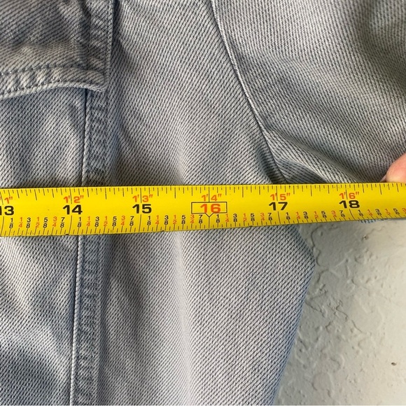 YFB Every Jumpsuit Denim Light Blue Short Sleeve Casual Button Down Tencel SZ M - Picture 4 of 9